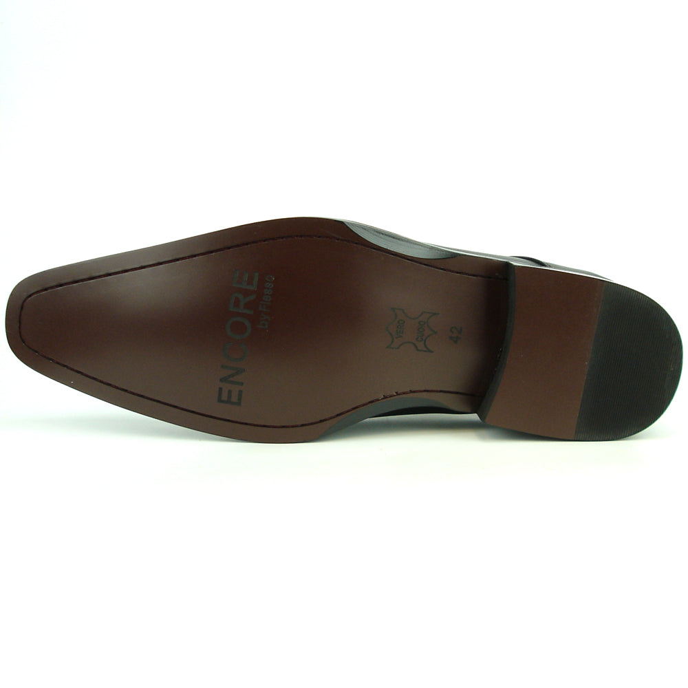 Make a statement with the Fiesso FI-8703 Navy Triple Monk Strap Leather Slip-on Loafer, featuring decorative perforations and bold side buckles.