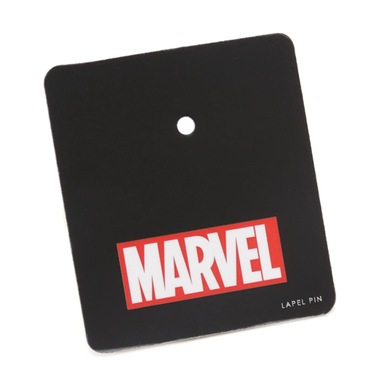 The Marvel Spider-Man Dot Gray and Black Gift Set by Cufflinks.com includes black socks with a gray mask pattern and a Spider-Man lapel pin—ideal for any Spider-Man fan.