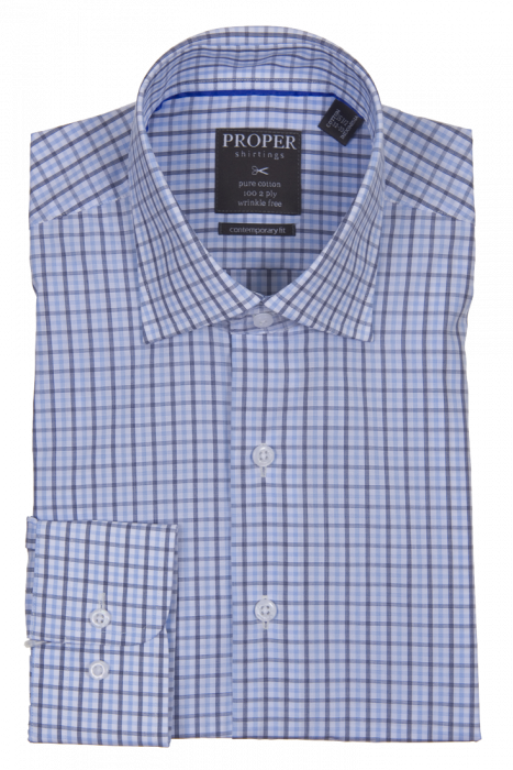 PROPER SHIRTINGS TAN CONTEMPORARY FIT REGULAR CUFF P205ET0R-TAN main image 1