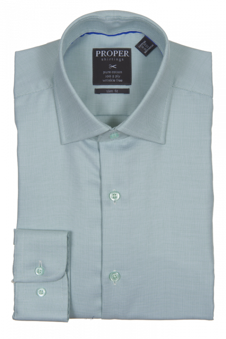 PROPER SHIRTINGS BLUE CONTEMPORARY FIT REGULAR CUFF P205ET0R-BLU main image 1