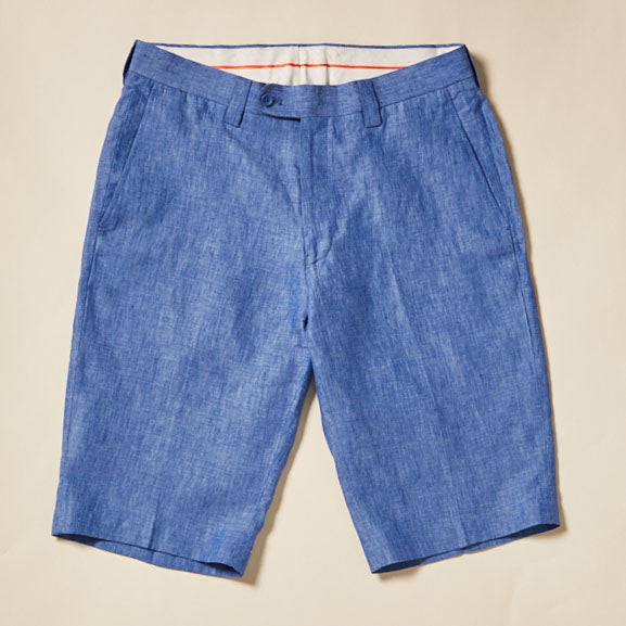 Inserch Linen Shorts P21116-00127 Blue Wave - Unique Design Menswear