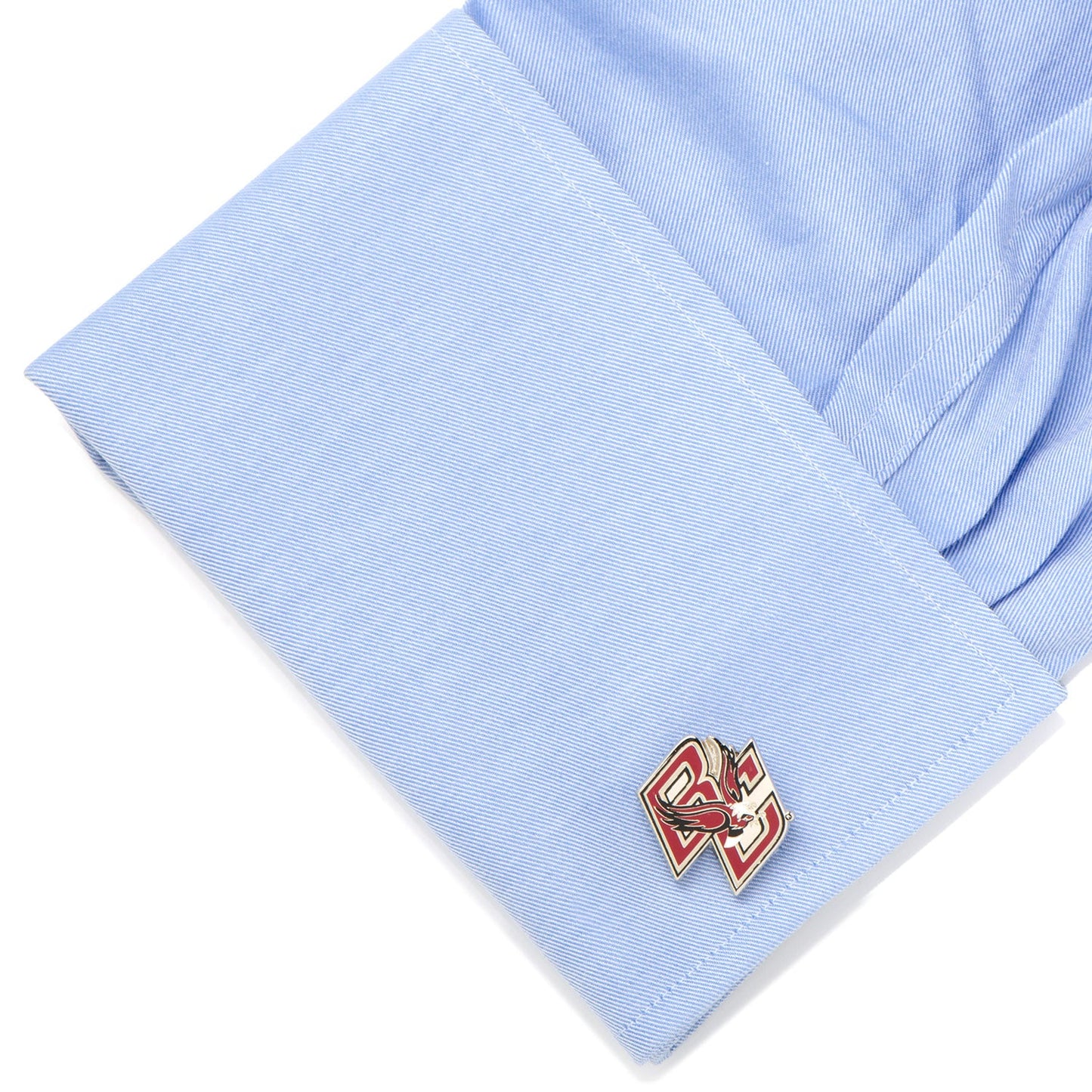 Display your school spirit with NCAA Boston College University Eagles Cufflinks by Cufflinks.com, featuring the maroon and gold logo with eagle—an essential for any NCAA cufflinks collection.