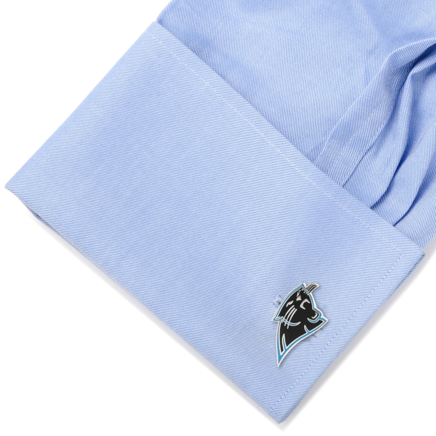 Show your team spirit with NFL Carolina Panthers Cufflinks by Cufflinks.com, featuring the iconic panther logo in bold blue, black, and white—perfect for any fan of NFL cufflinks.