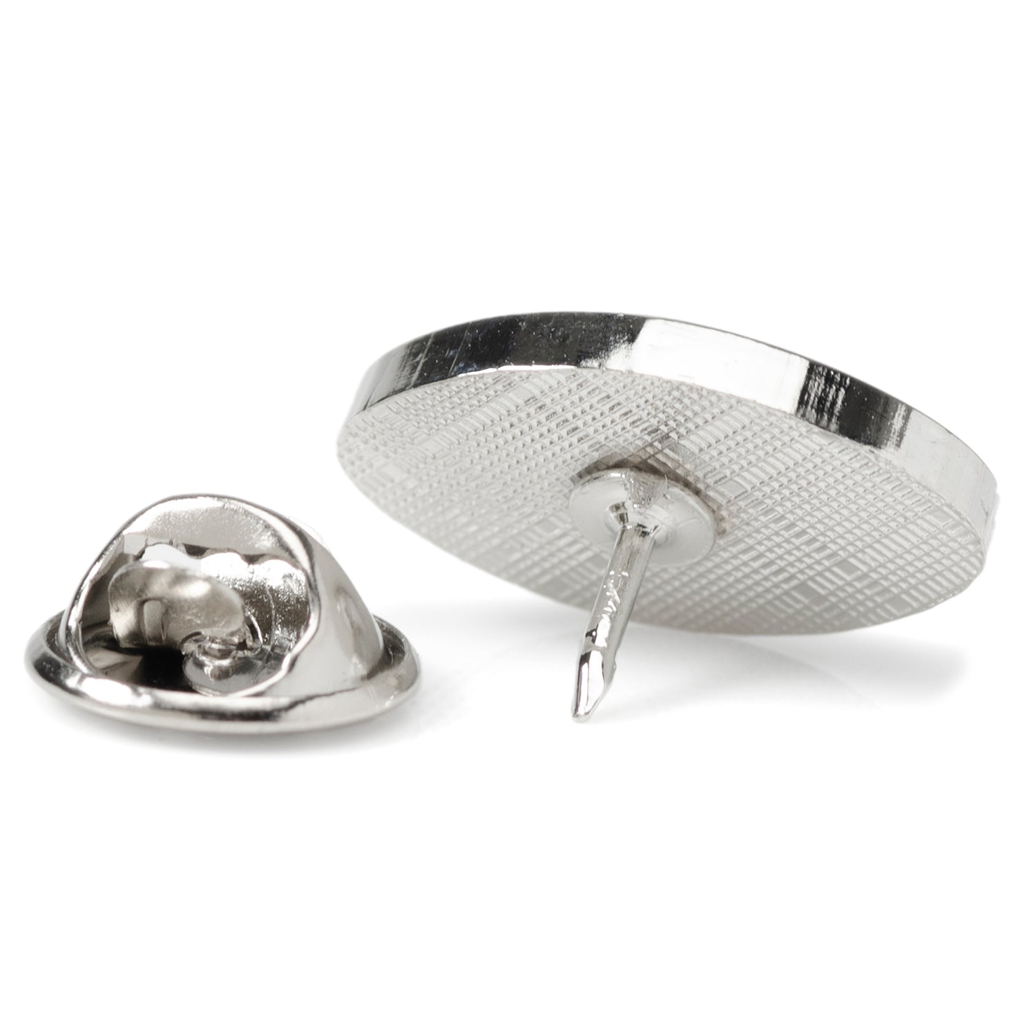 Show your team spirit with the NFL New York Jets Lapel Pin by Cufflinks.com, featuring the Jets logo and text on a silver and green oval— a great NFL accessory for fans.