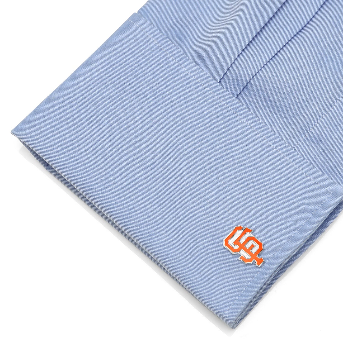 MLB San Francisco Giants Cufflinks by Cufflinks.com feature the iconic orange "SF" logo on a silver base—ideal for fans and collectors.