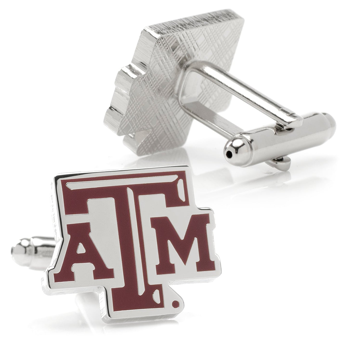 Show your school pride with NCAA Texas A&M Aggies Cufflinks from Cufflinks.com, featuring the maroon and white university logo—perfect for any fan or alumnus.