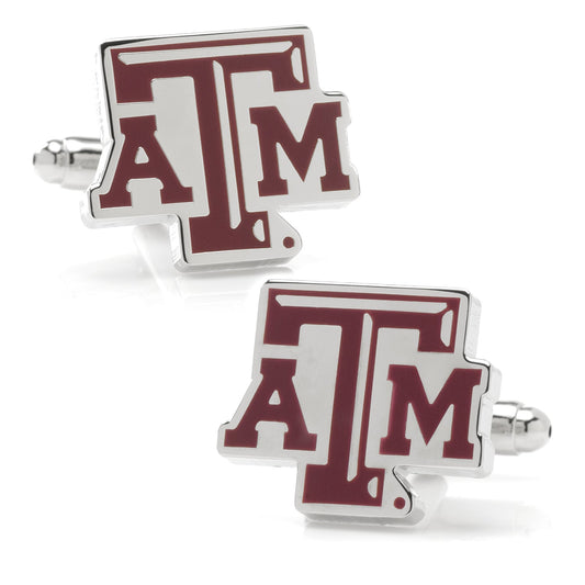 Show your school pride with NCAA Texas A&M Aggies Cufflinks from Cufflinks.com, featuring the maroon and white university logo—perfect for any fan or alumnus.