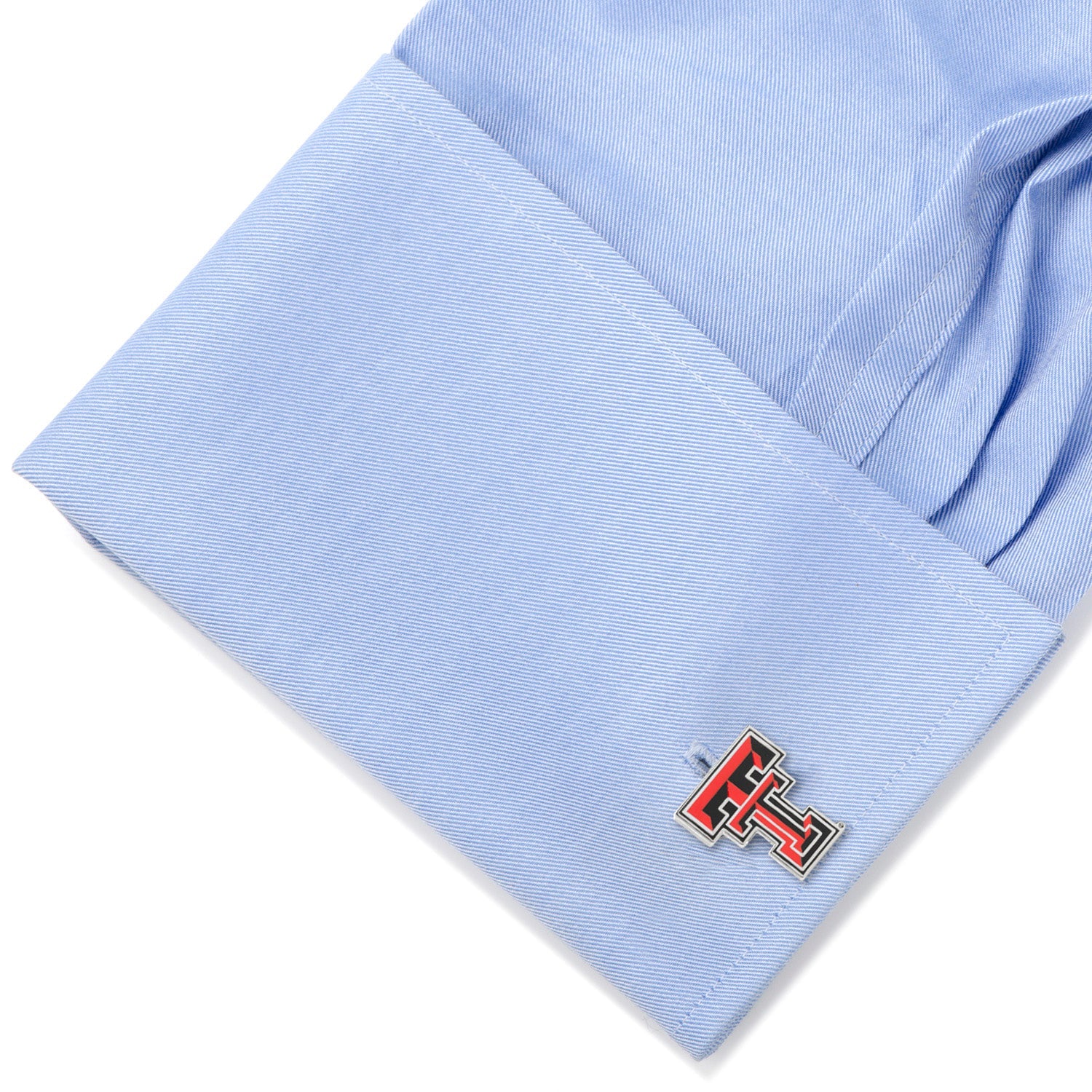 Show school spirit with NCAA Texas Tech University Red Raiders Cufflinks by Cufflinks.com, featuring the iconic double "T" logo in black, red, and white—ideal for any proud Red Raiders fan.