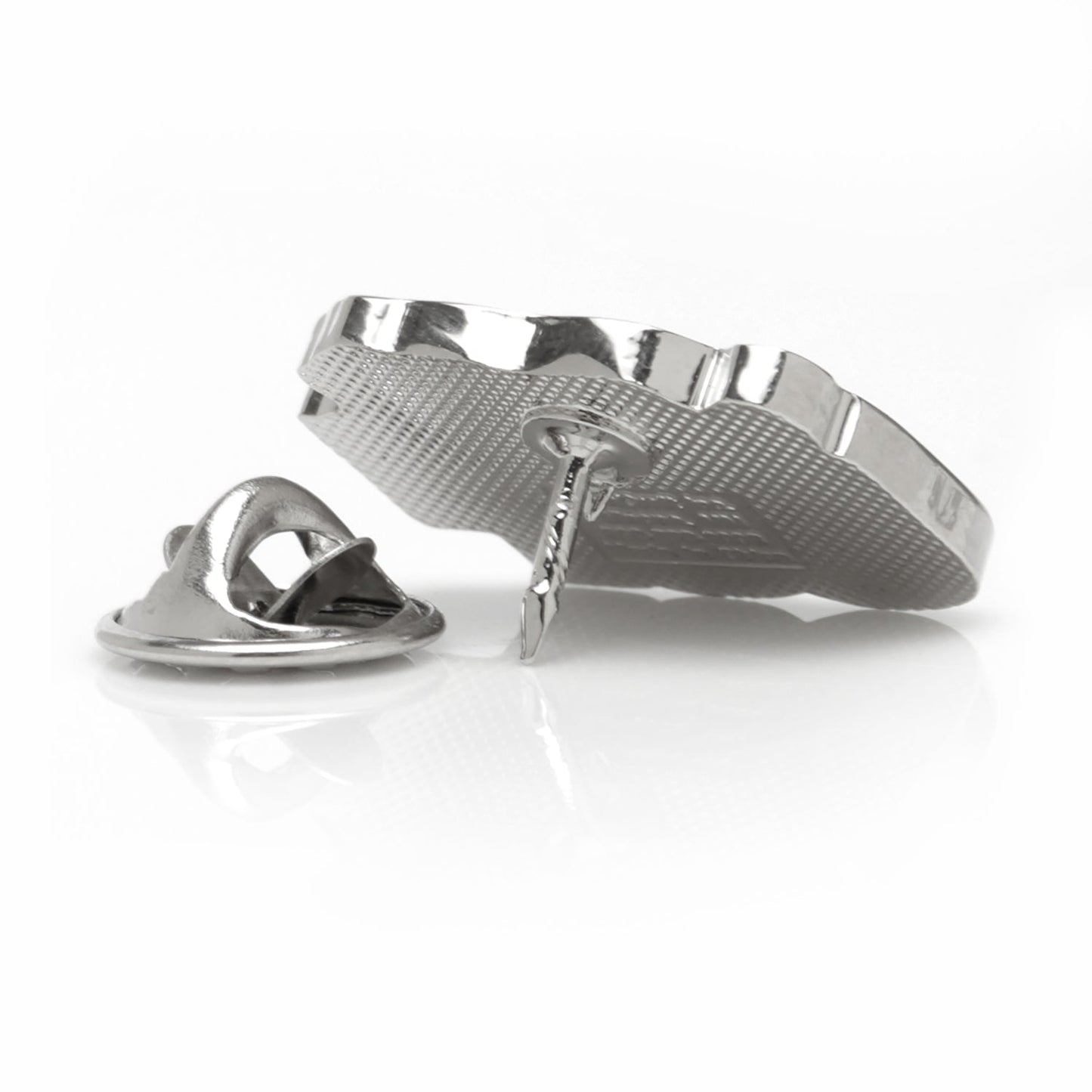 The NCAA University of Sioux Falls Lapel Pin by Cufflinks.com features silver-toned "USF" letters in purple, accented by a leaping panther to represent the University of Sioux Falls Cougars.