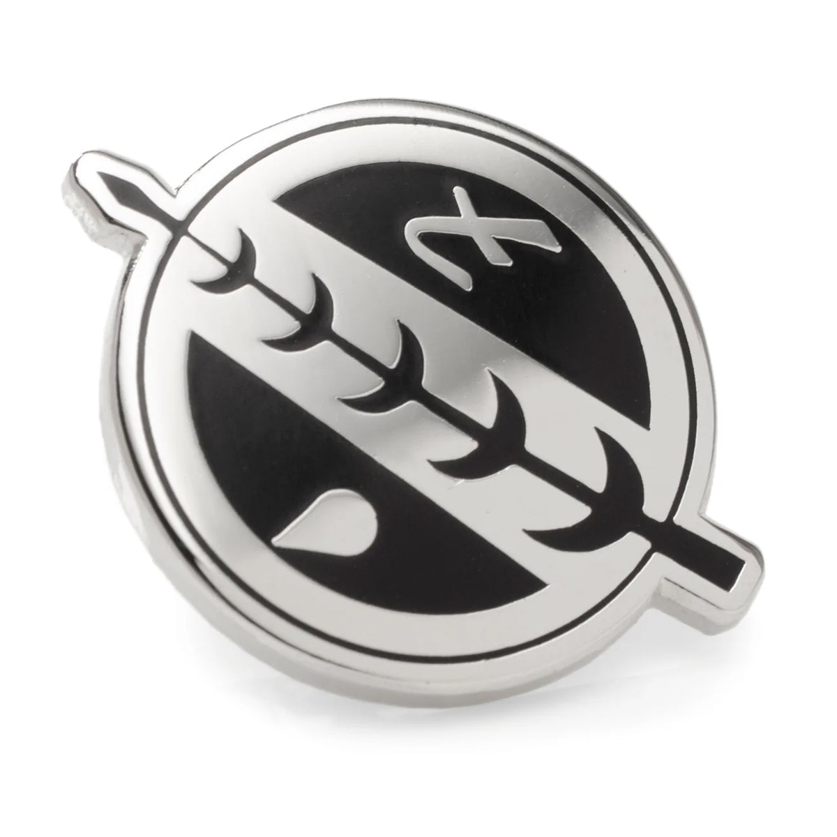 The Star Wars Boba Fett Green Dress Socks and Crest Lapel Pin Gift Set by Cufflinks.com features stylish green socks and a Boba Fett lapel pin—perfect for any Star Wars fan.