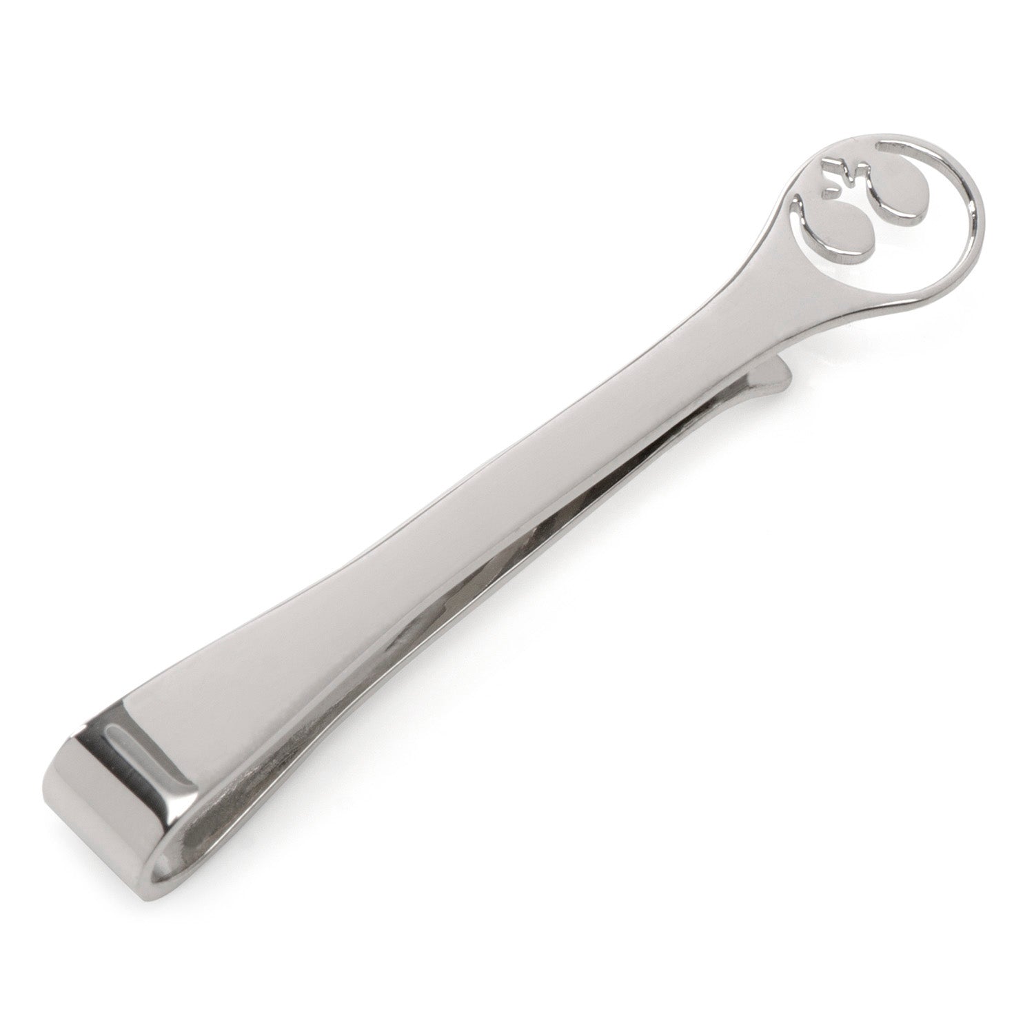 Complement your Star Wars Rebel Alliance Crest Cutout Sterling Silver Tie Bar by Cufflinks.com with these sterling silver ice tongs—flat gripping ends and a circular handle feature a matching cut-out design, perfect for any Star Wars fan.