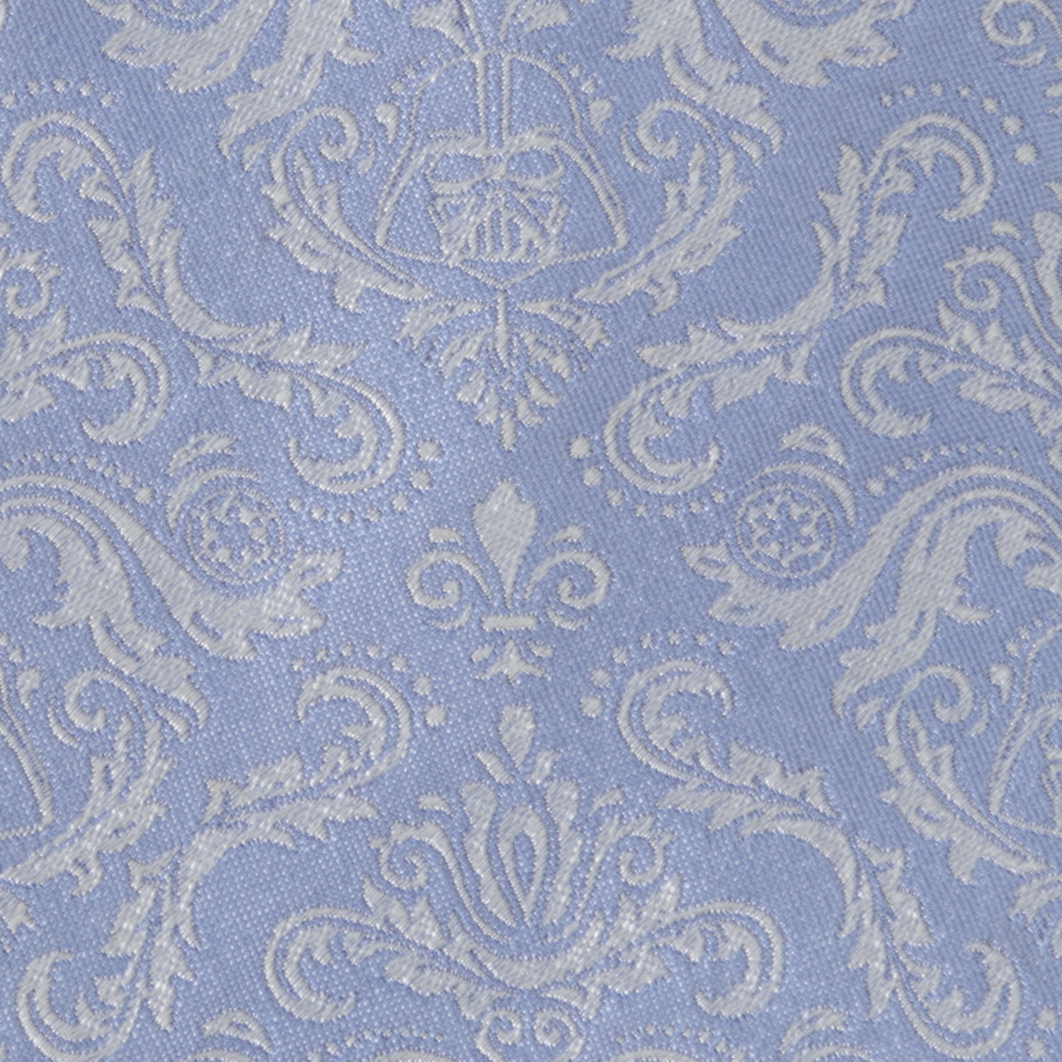 The Star Wars Darth Vader Blue Damask Tie and Tie Bar Gift Set by Cufflinks.com features a patterned blue tie and embossed silver tie bar, displayed on white—an ideal gift for Star Wars fans.