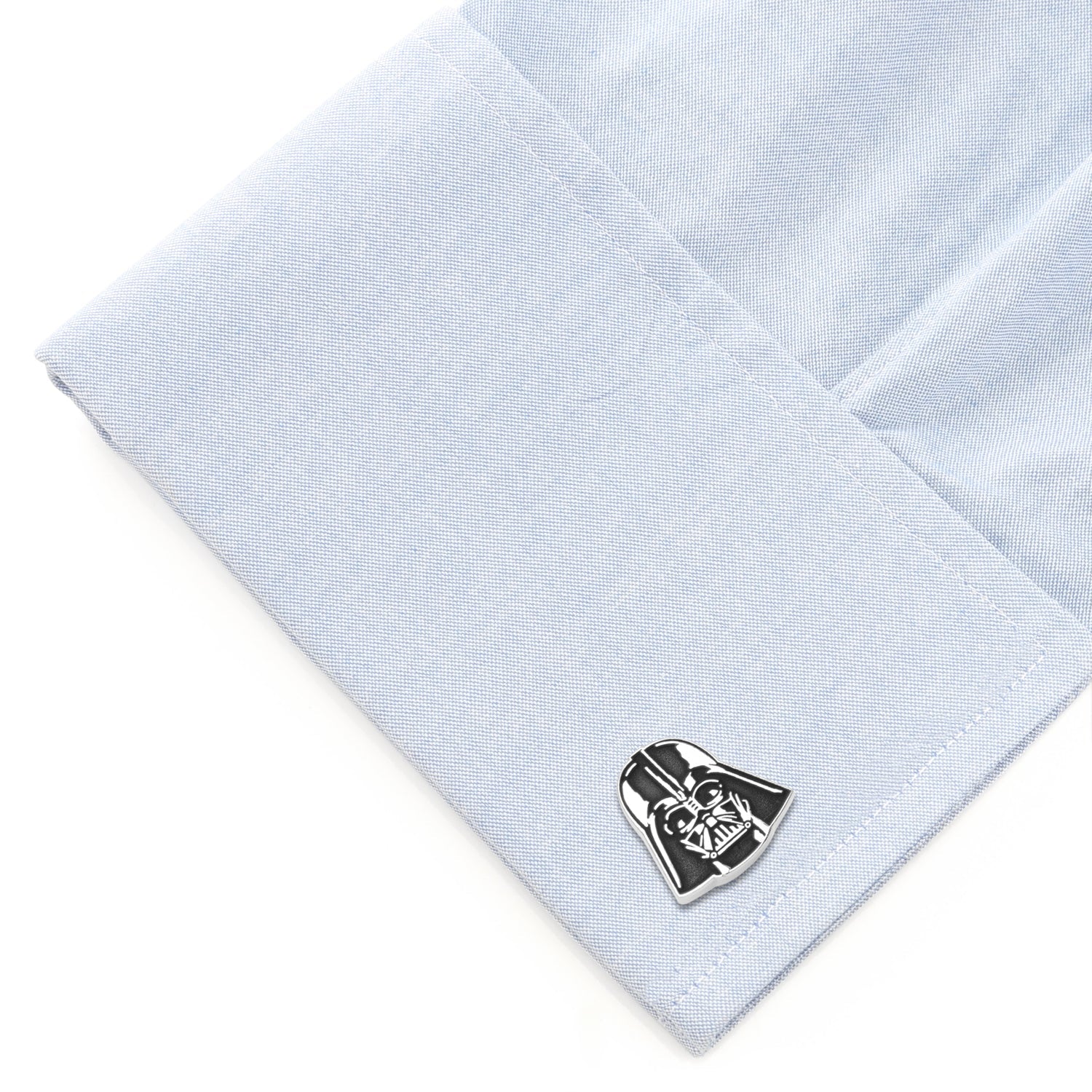 The Star Wars Darth Vader Cufflinks and Tie Bar Gift Set by Cufflinks.com features officially licensed cufflinks and a matching tie clip, displayed on a white background.