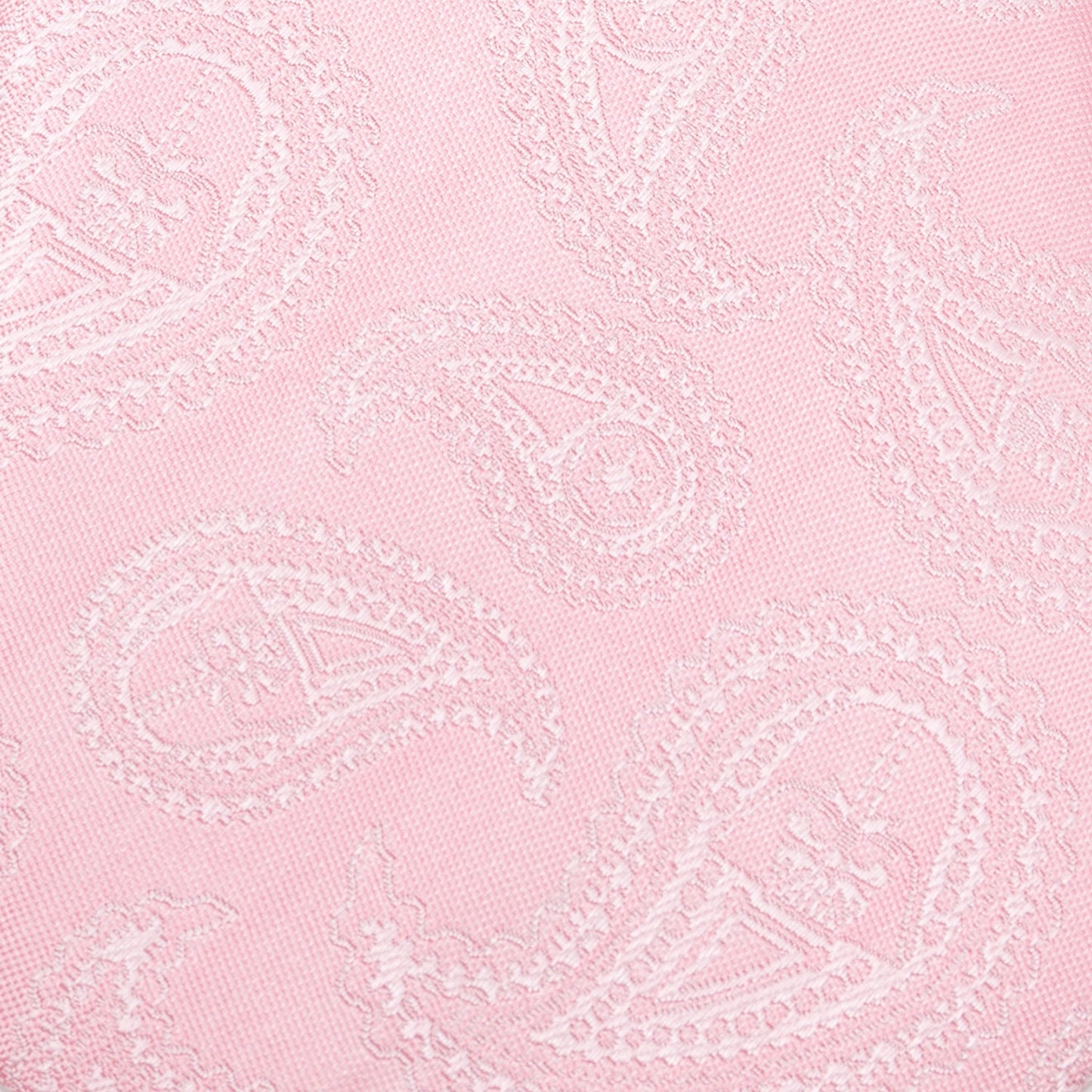 The Star Wars Darth Vader Pink Paisley Silk Tie by Cufflinks.com is shown rolled up on a white background.