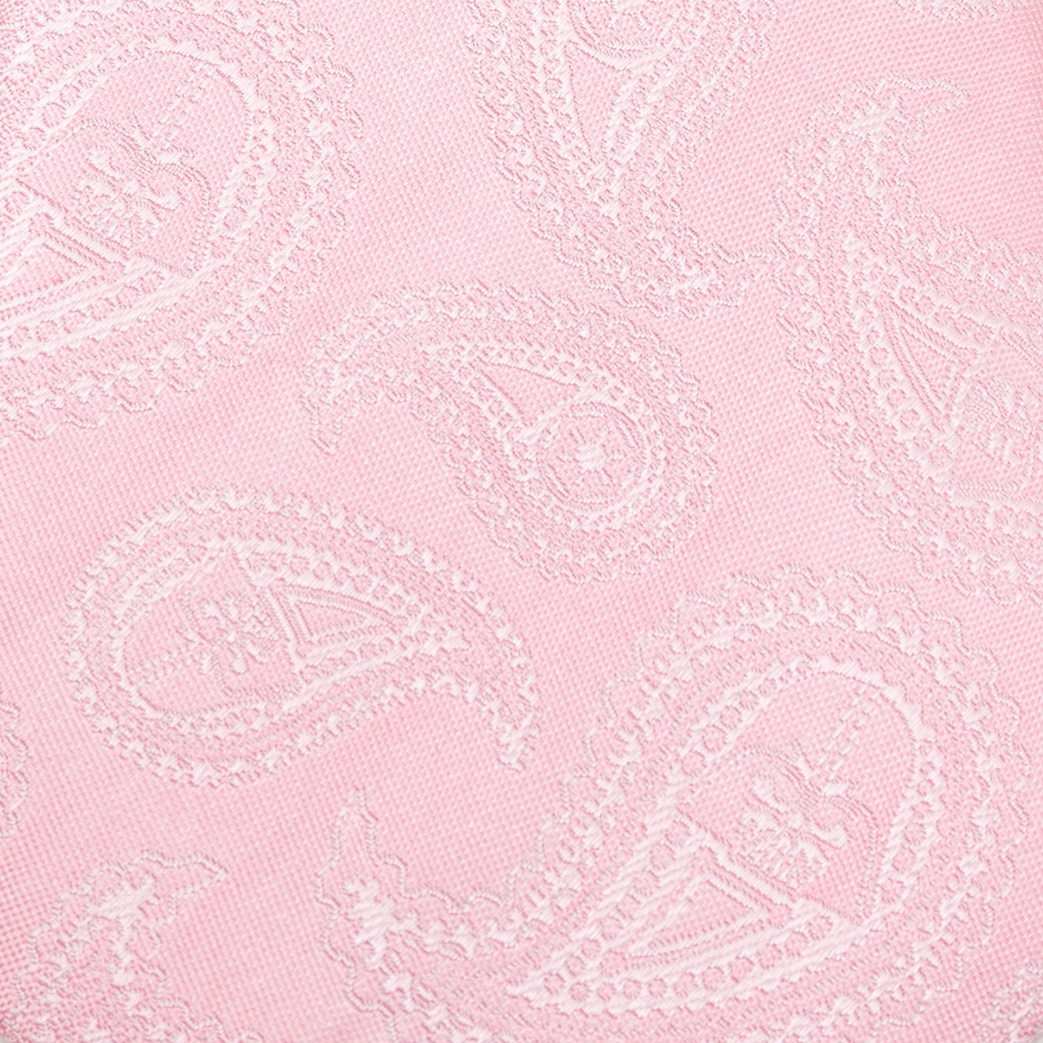 The Star Wars Darth Vader Pink Paisley Silk Tie by Cufflinks.com is shown rolled up on a white background.