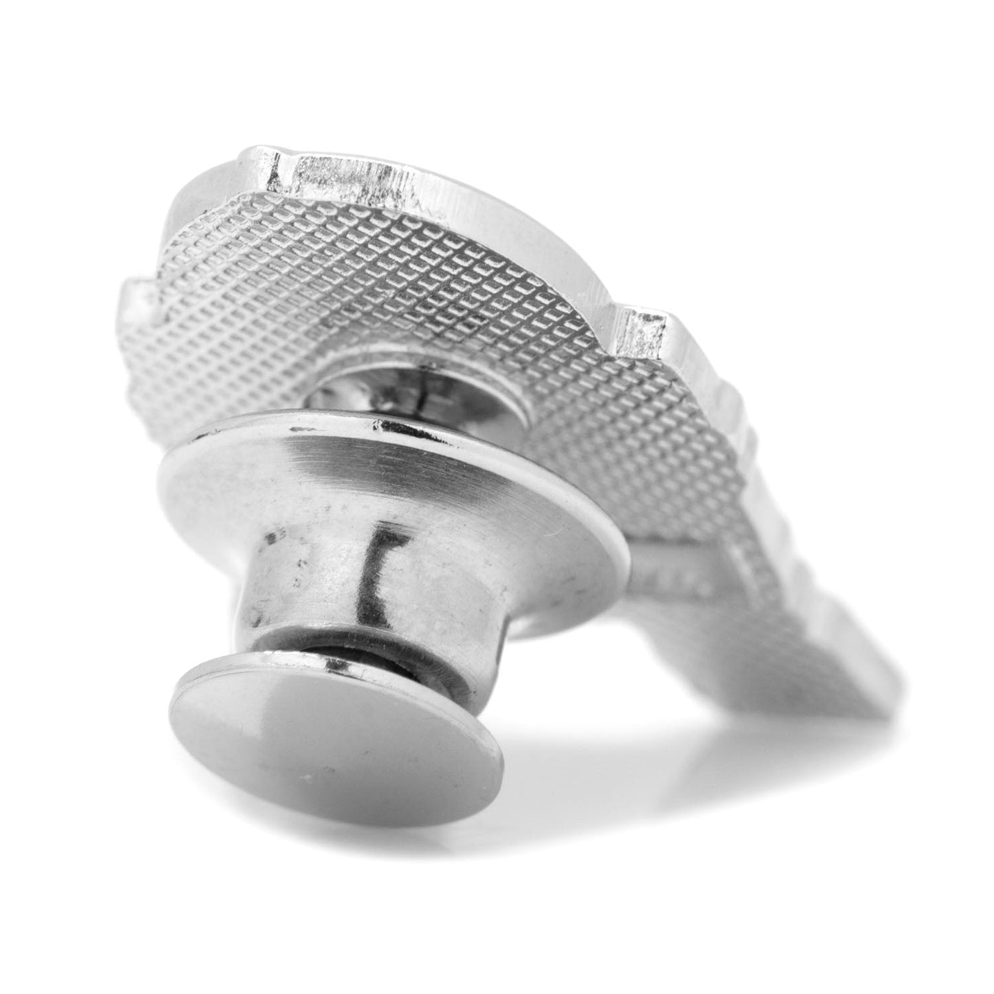 The Star Wars R2-D2 Lapel Pin by Cufflinks.com is a metal enamel pin shaped and colored like the iconic droid, with white, blue, and beige details.