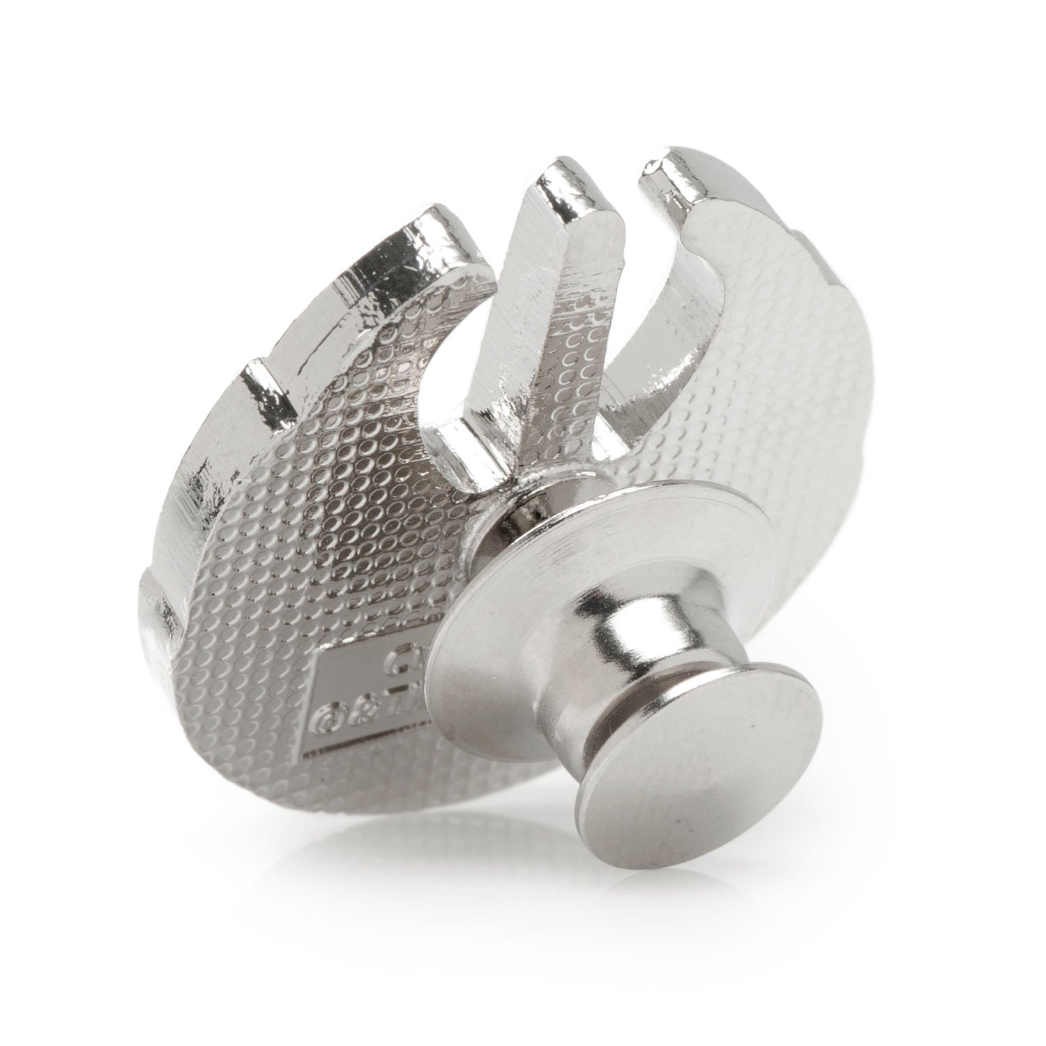 The Cufflinks.com Star Wars Rebel Alliance Starbird Crest Silver Lapel Pin is a silver accessory shaped like the Rebel symbol, shown on a white background.