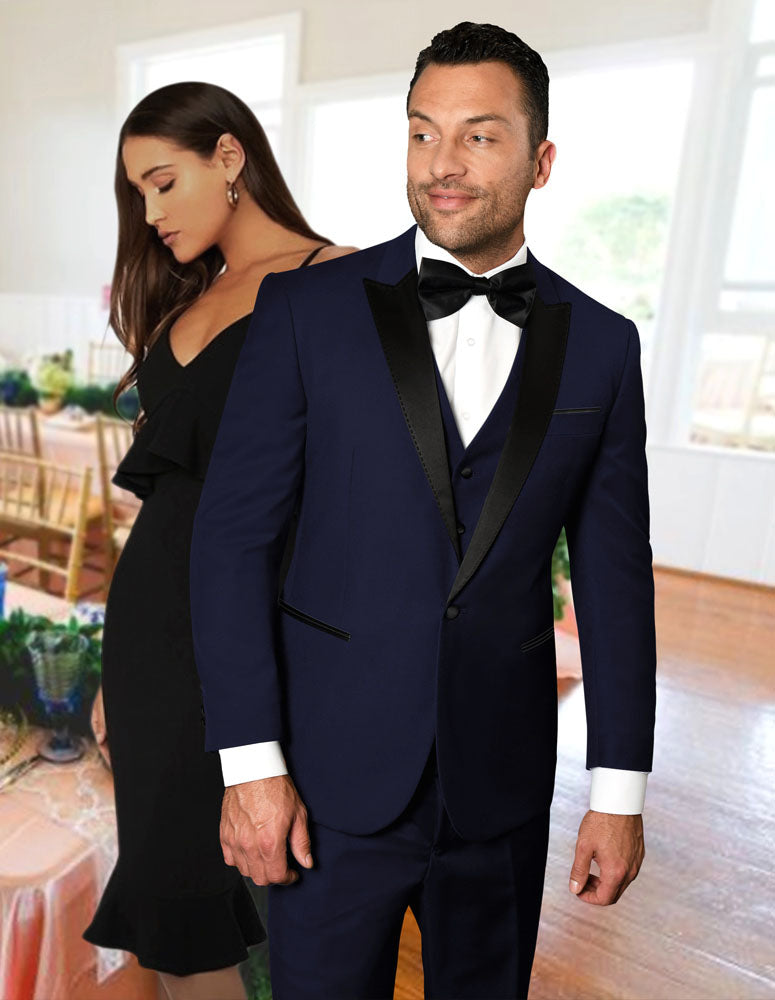navy dress black tux STATEMENT CLOTHING Size:4XL/5XL Backless Tight Ruched Mermaid From weddings to soirees dancesport