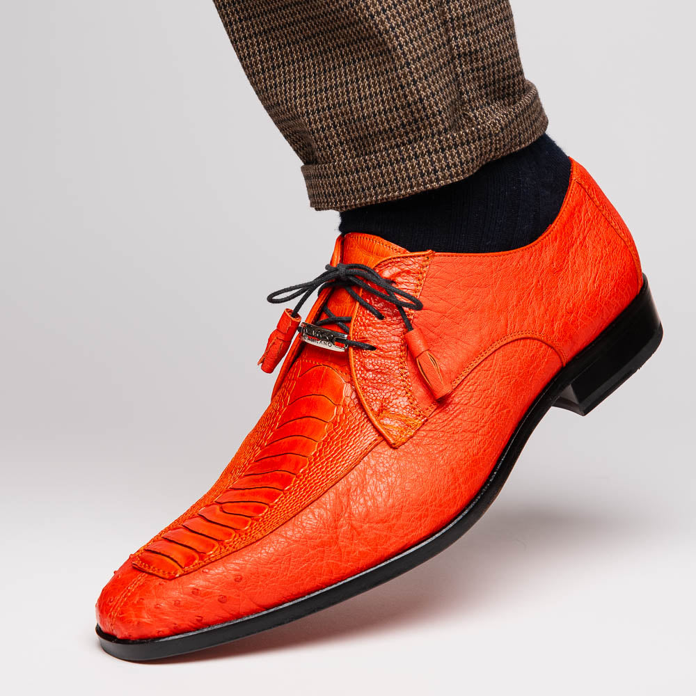strapless open back dress Marco Di Milano Shoes Men's Ostrich Shoe Orange Andretti