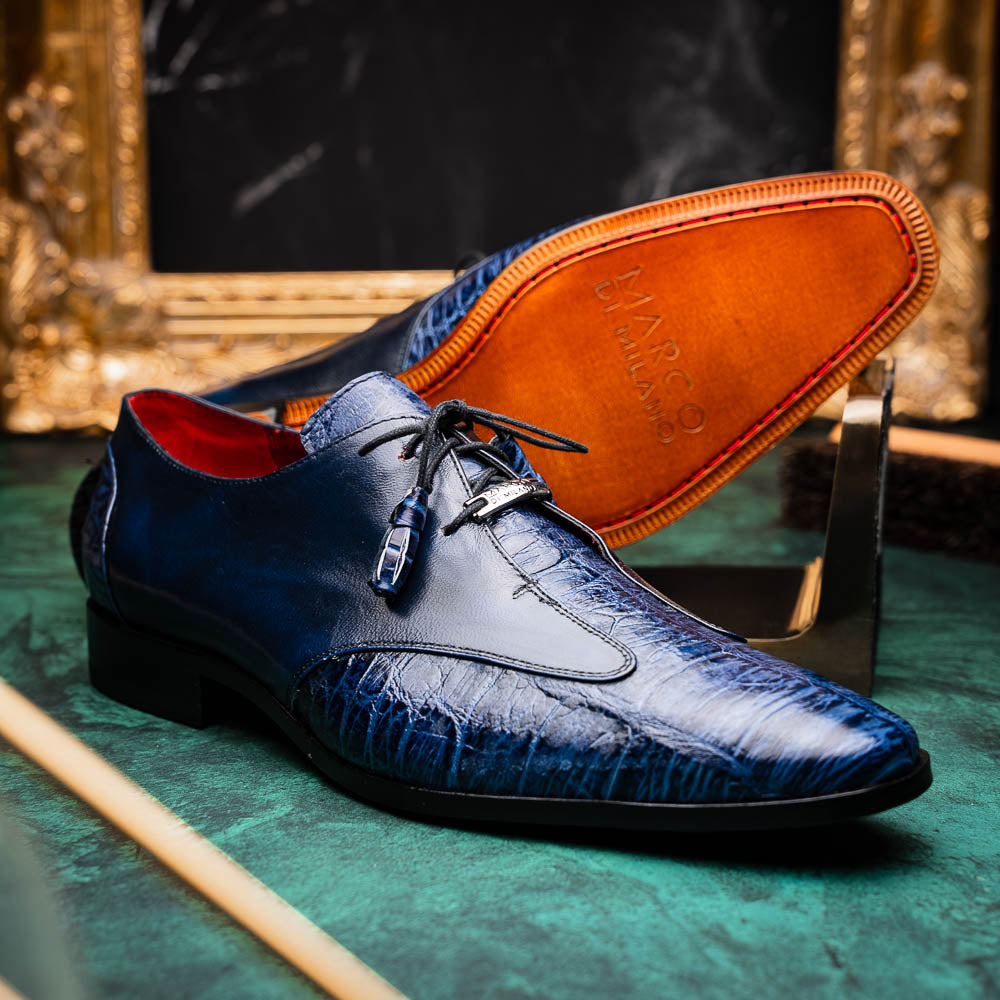 A pair of stylish Marco Di Milano Anzio Blue Jeans with classic design and premium detailing, offering the refined touch and comfort expected from luxury men's denim.