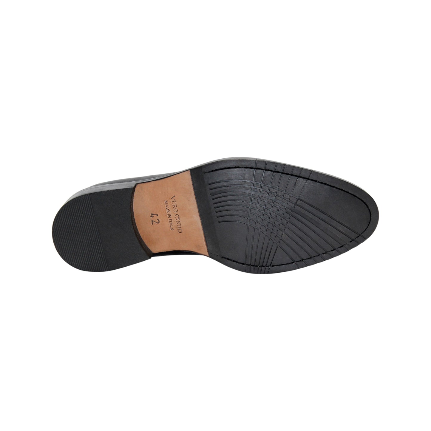 The Firmani Ben Black loafer by Firmani, made from genuine black leather, features a low heel and metal bit detail, shown in side profile against a white background for a classic modern look.