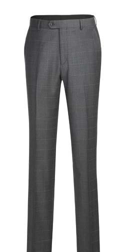 The Alessandro Vitello Classic Fit Suit 566-6, with a notch lapel in gray, is elegantly displayed on a mannequin alongside a white dress shirt and blue patterned tie.