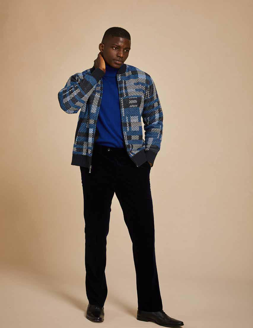 Inserch Stripe Baseball Sweater Jacket SW610-121 Earth