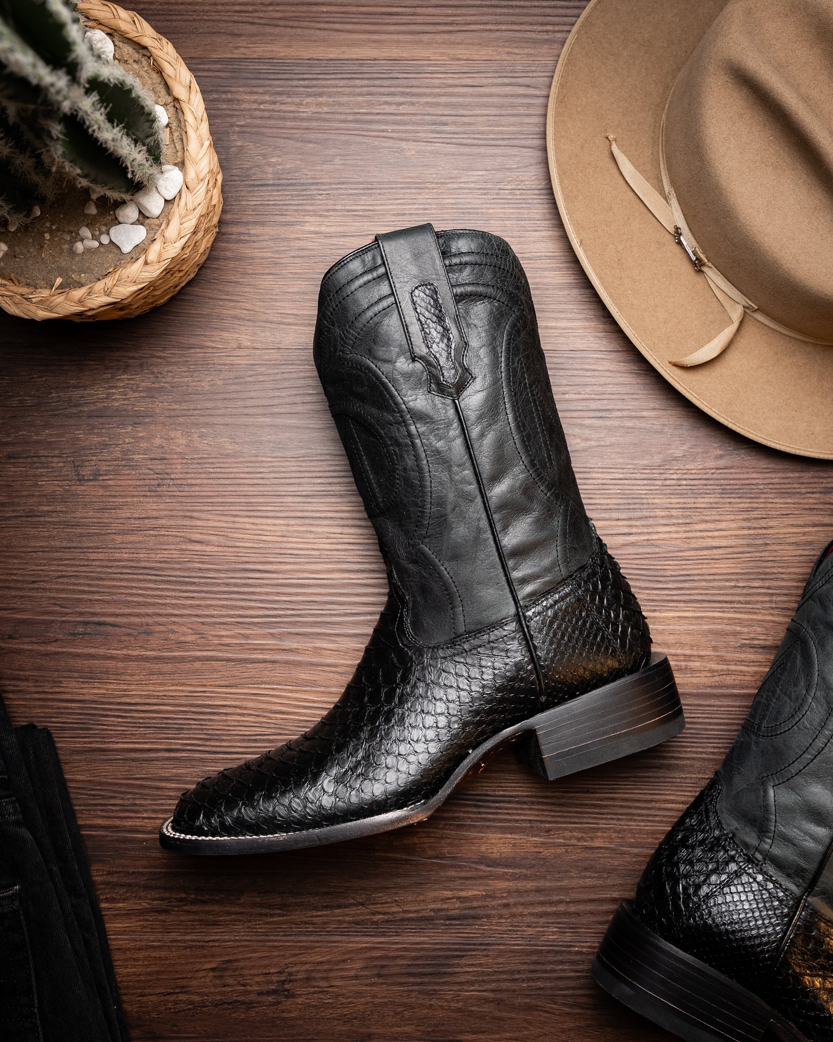 mousssy western bootsブラックM Missouri Black – Unique Design Menswear