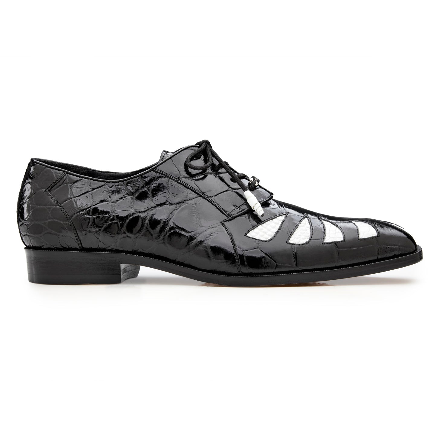 Belvedere - Mare, Genuine Ostrich and Eel Dress Shoe - Navy - 2P7 ...