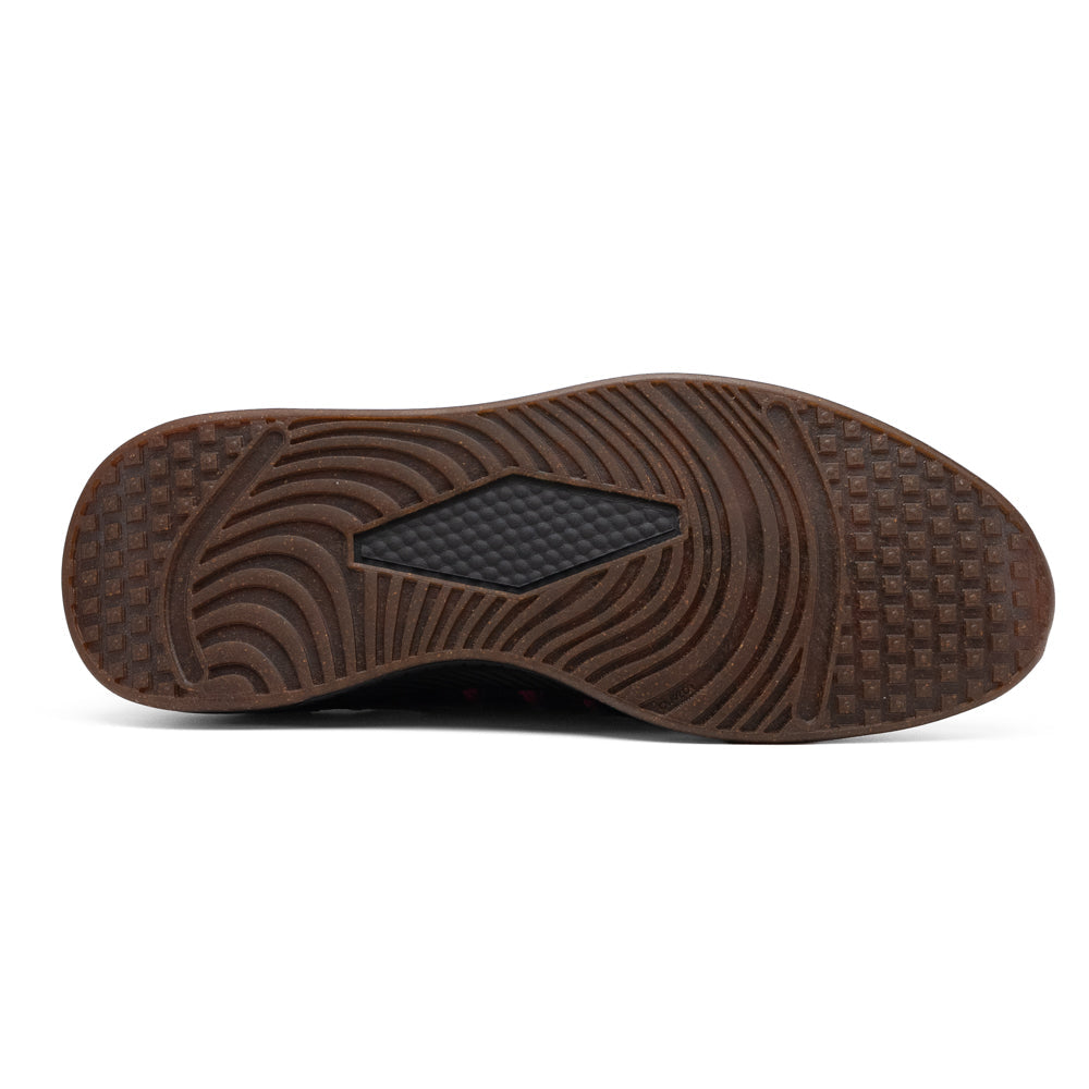 Marco Di Milano Tuscani Rustic Pink low-top lace-up genuine caiman belly sneaker featuring a pink and black crocodile-embossed texture and a dark brown ridged sole.