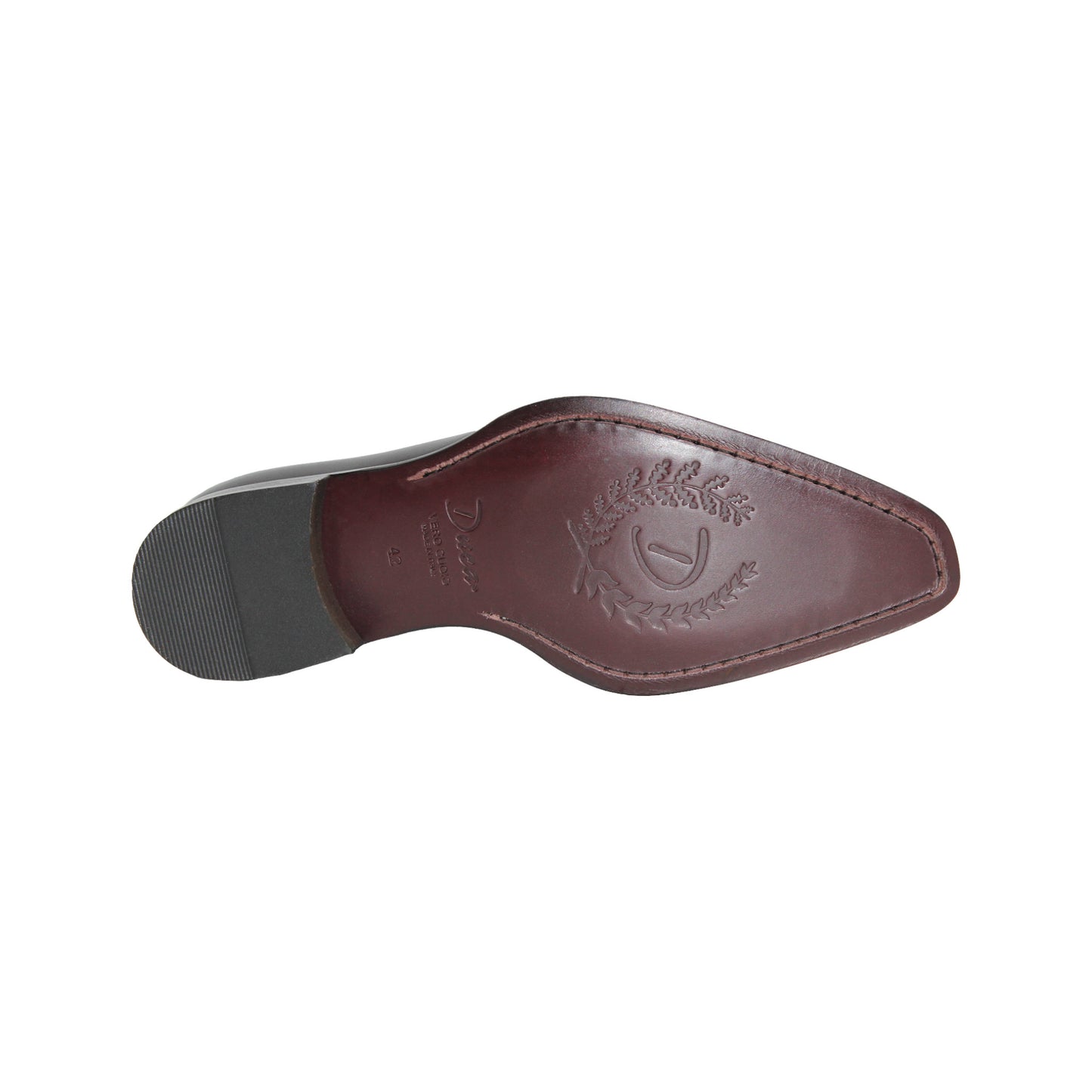 The Duca Di Matiste Duca Veroli Black/Grey is a black minimalist oxford crafted from genuine leather with closed lacing, a low heel, and a smooth finish—showcasing Italian craftsmanship against a white background.