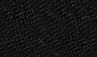 Close-up of black denim fabric showcasing a diagonal weave pattern, reminiscent of the refined texture found in Inserch's Regular Fit Two Pleat T/R Pant P1199S-01 Black with its double welt back pockets.