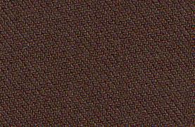 A detailed view of the Inserch Slim Fit Flat Front T/R Dress Pant P3999S-25 in brown, showcasing its small, repeating woven pattern and ideal poly-rayon blend fabric for crafting.