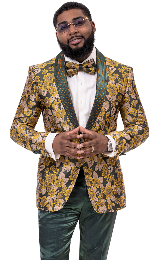 EJ Samuel Rust Plaid Pants PL105 main image 1
