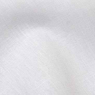 Close-up of the Inserch Premium Linen Short Zip Jacket JS660-02 in white, showcasing its subtle woven texture and refined barrel cuff that adds sophistication.